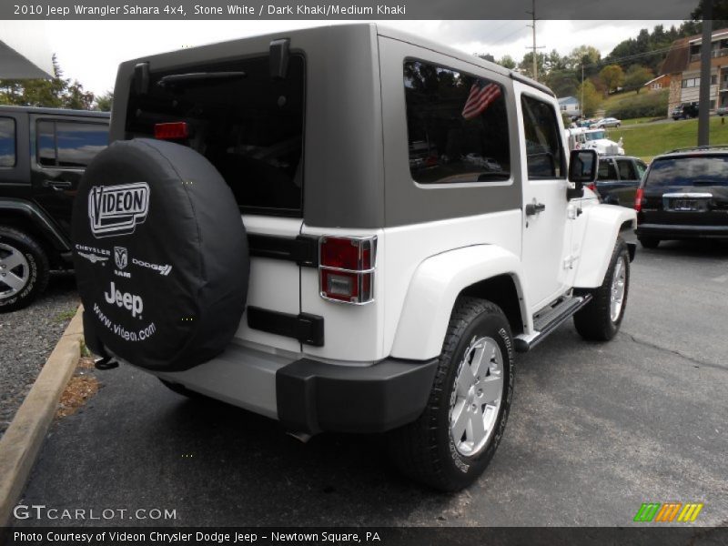 Stone White / Dark Khaki/Medium Khaki 2010 Jeep Wrangler Sahara 4x4