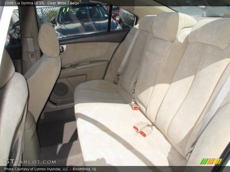 Clear White / Beige 2008 Kia Optima LX V6