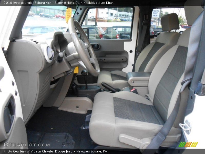Stone White / Dark Khaki/Medium Khaki 2010 Jeep Wrangler Sahara 4x4
