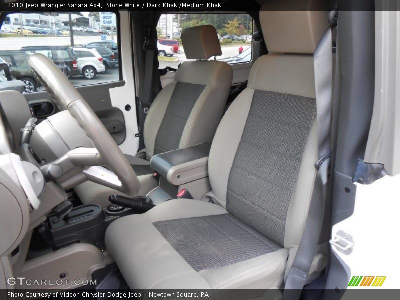 Stone White / Dark Khaki/Medium Khaki 2010 Jeep Wrangler Sahara 4x4
