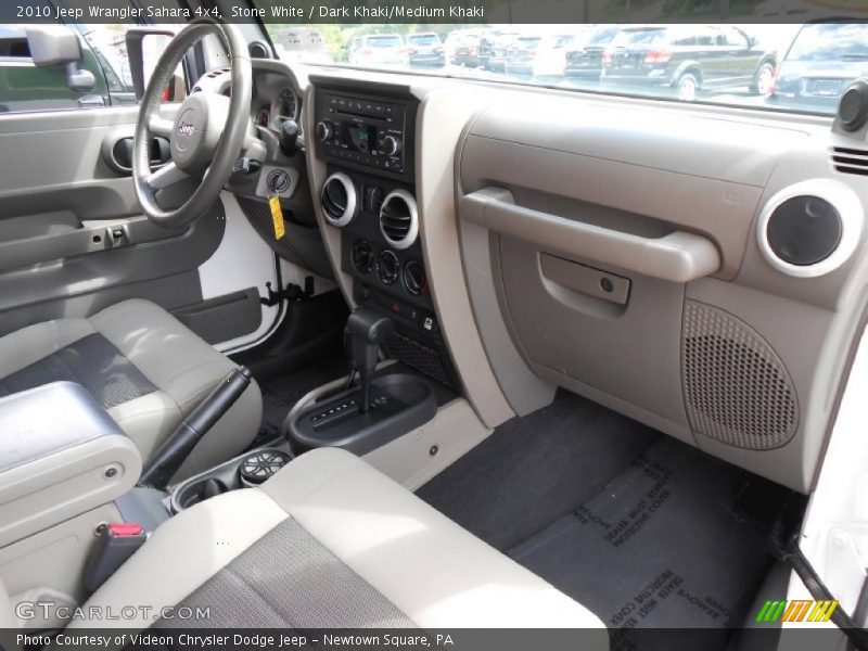 Stone White / Dark Khaki/Medium Khaki 2010 Jeep Wrangler Sahara 4x4