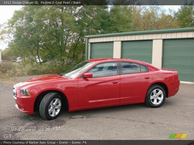 Redline 3-Coat Pearl / Black 2012 Dodge Charger SE