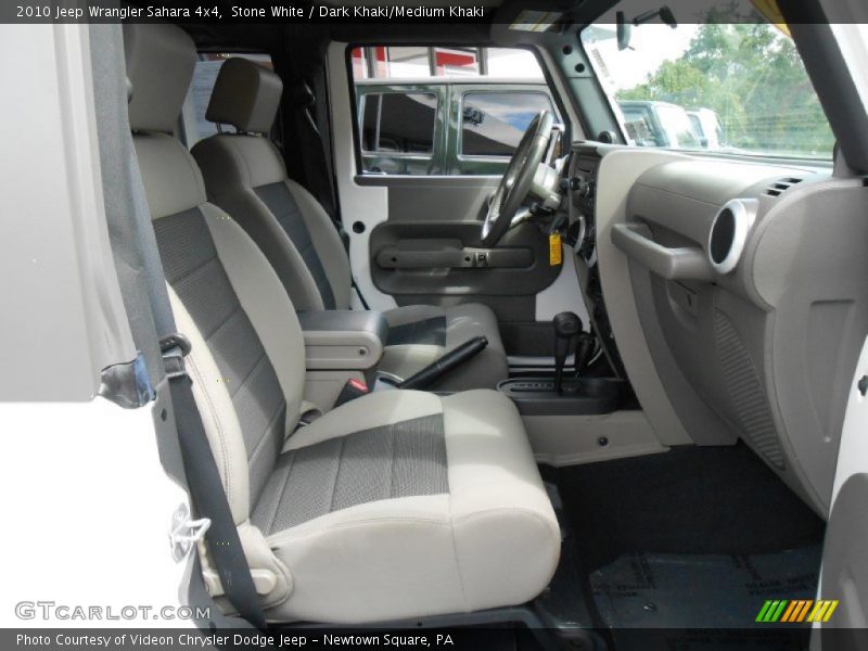 Stone White / Dark Khaki/Medium Khaki 2010 Jeep Wrangler Sahara 4x4
