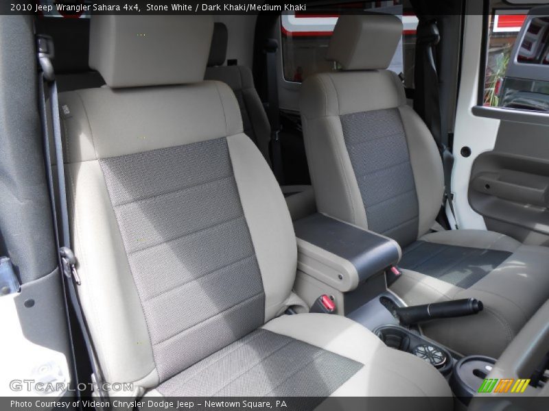 Stone White / Dark Khaki/Medium Khaki 2010 Jeep Wrangler Sahara 4x4