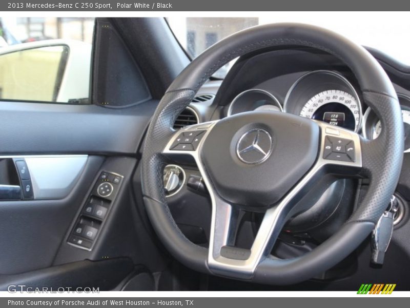 Polar White / Black 2013 Mercedes-Benz C 250 Sport