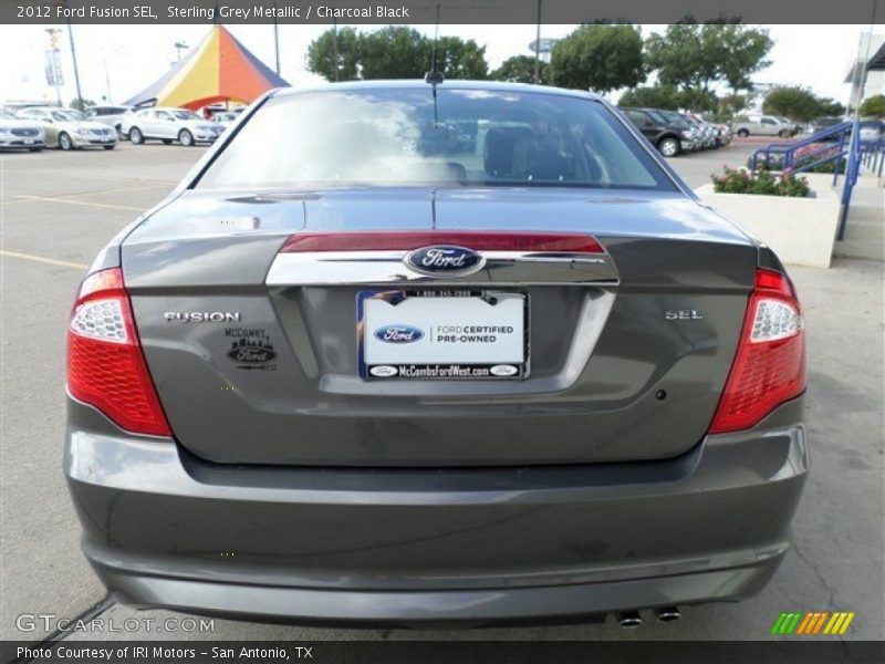 Sterling Grey Metallic / Charcoal Black 2012 Ford Fusion SEL