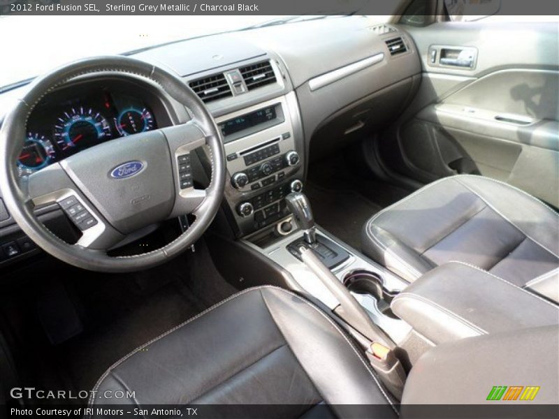 Sterling Grey Metallic / Charcoal Black 2012 Ford Fusion SEL