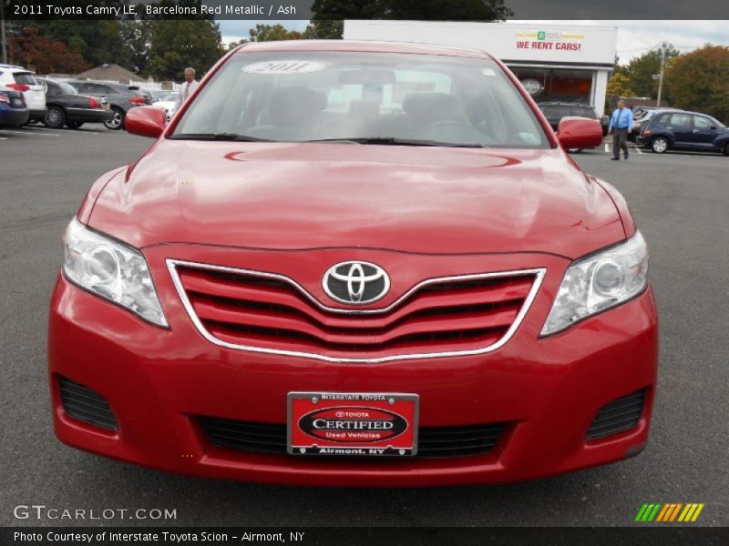 Barcelona Red Metallic / Ash 2011 Toyota Camry LE