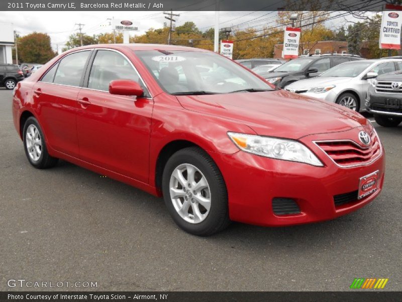 Barcelona Red Metallic / Ash 2011 Toyota Camry LE