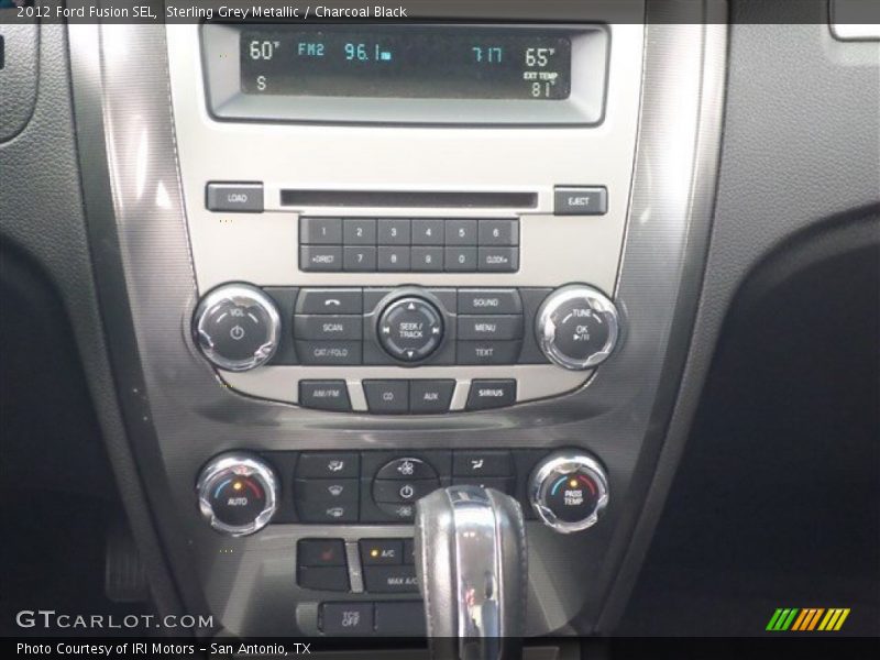 Sterling Grey Metallic / Charcoal Black 2012 Ford Fusion SEL