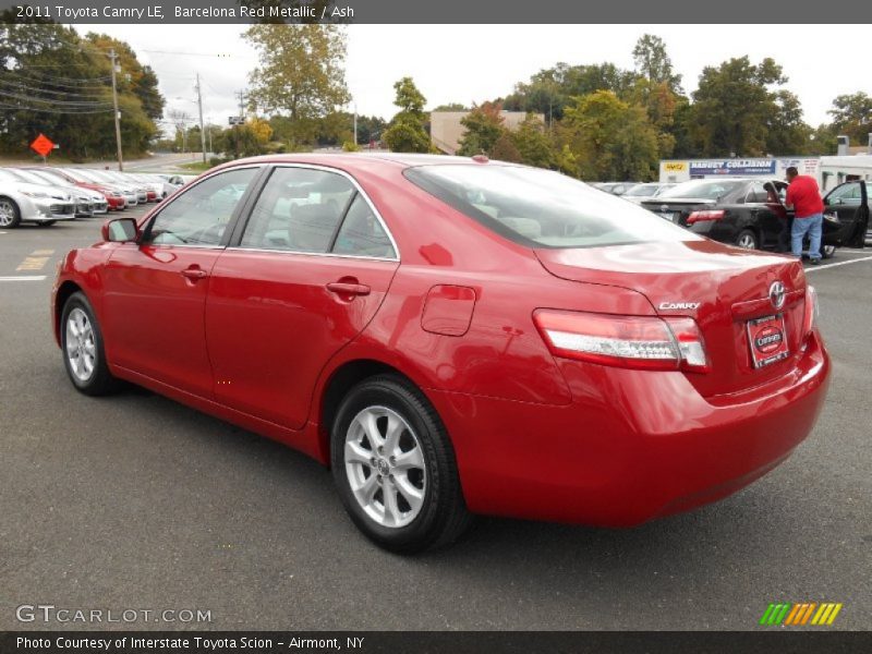 Barcelona Red Metallic / Ash 2011 Toyota Camry LE