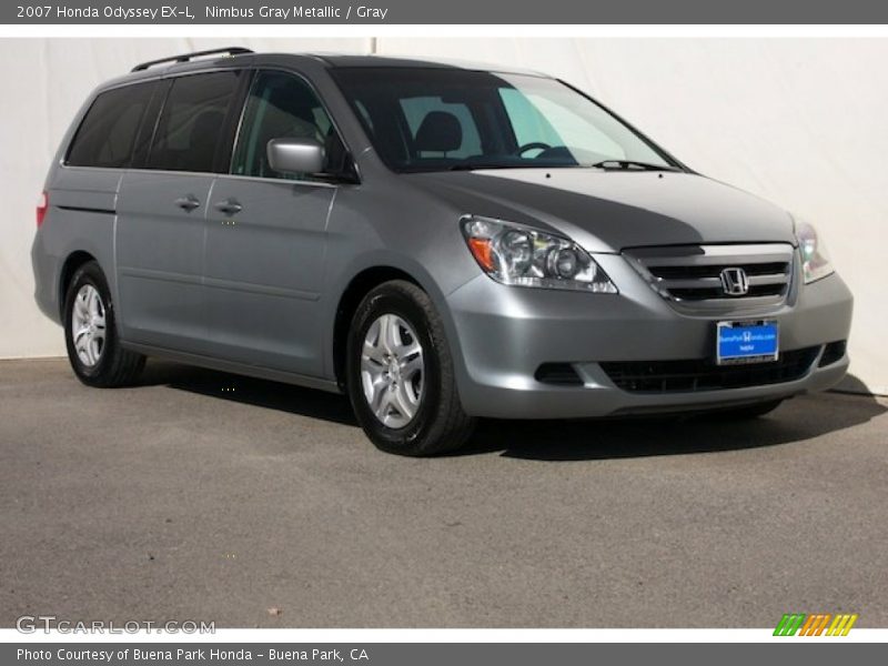 Nimbus Gray Metallic / Gray 2007 Honda Odyssey EX-L