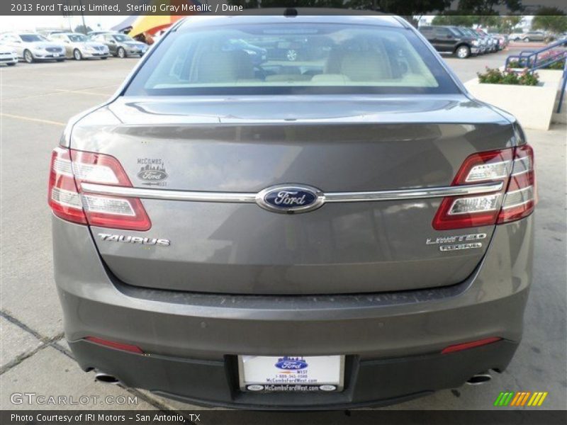 Sterling Gray Metallic / Dune 2013 Ford Taurus Limited