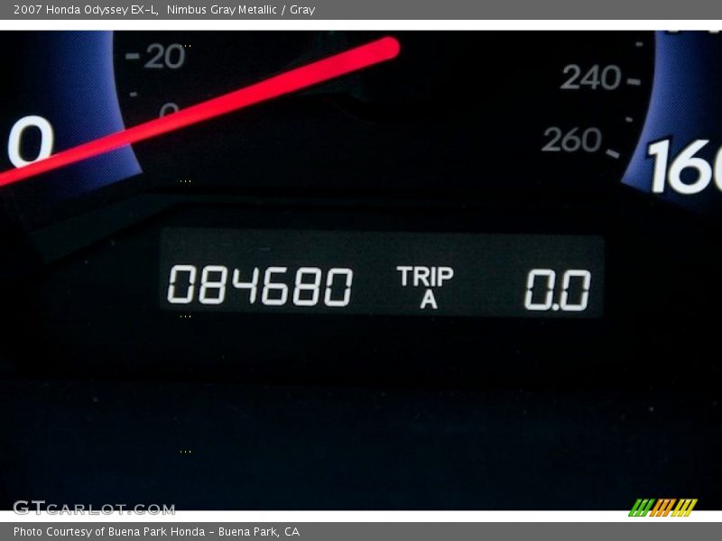 Nimbus Gray Metallic / Gray 2007 Honda Odyssey EX-L