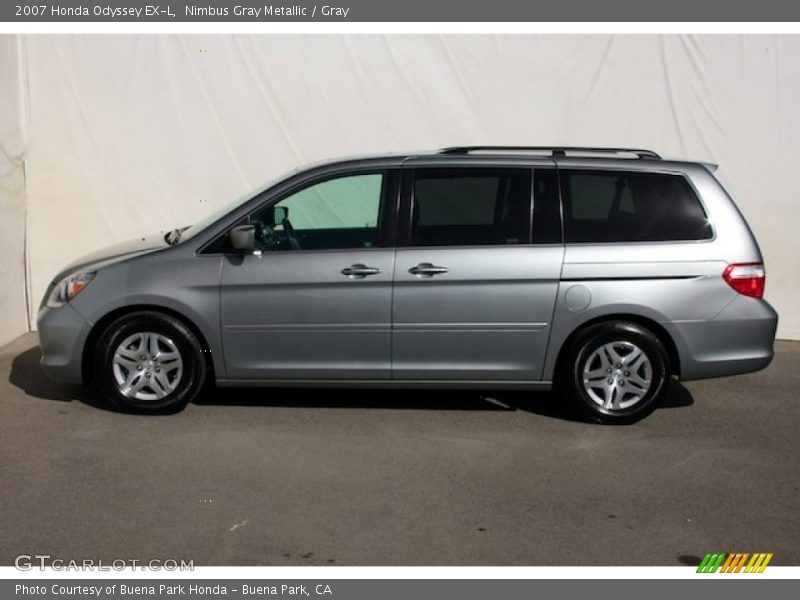 Nimbus Gray Metallic / Gray 2007 Honda Odyssey EX-L