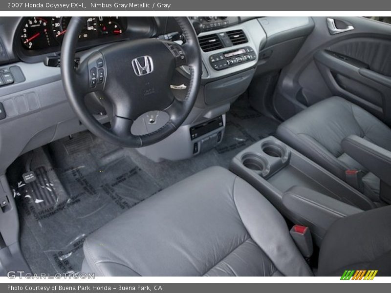 Nimbus Gray Metallic / Gray 2007 Honda Odyssey EX-L