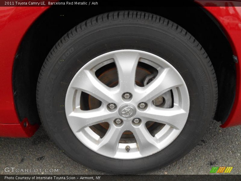 Barcelona Red Metallic / Ash 2011 Toyota Camry LE