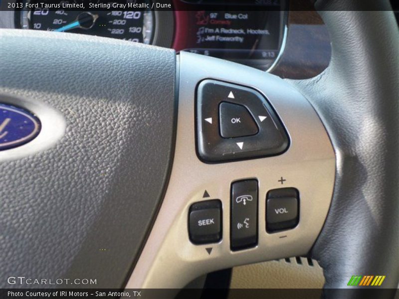 Sterling Gray Metallic / Dune 2013 Ford Taurus Limited