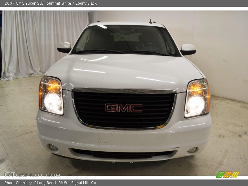 Summit White / Ebony Black 2007 GMC Yukon SLE