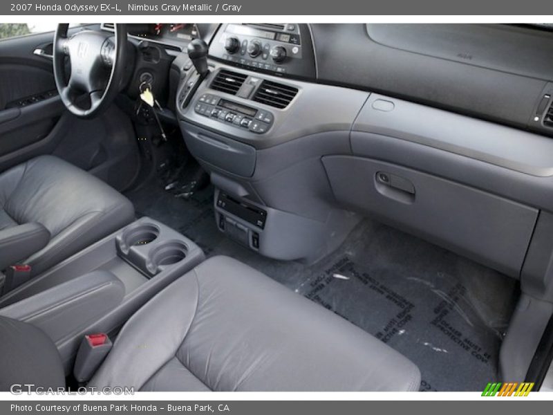 Nimbus Gray Metallic / Gray 2007 Honda Odyssey EX-L