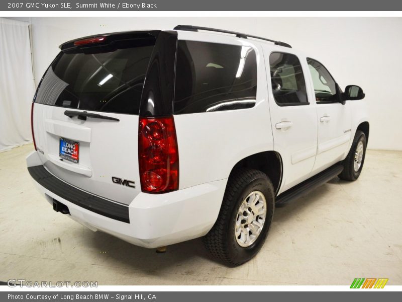 Summit White / Ebony Black 2007 GMC Yukon SLE