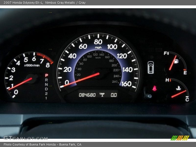 Nimbus Gray Metallic / Gray 2007 Honda Odyssey EX-L