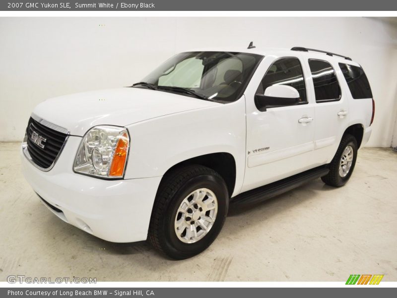 Summit White / Ebony Black 2007 GMC Yukon SLE