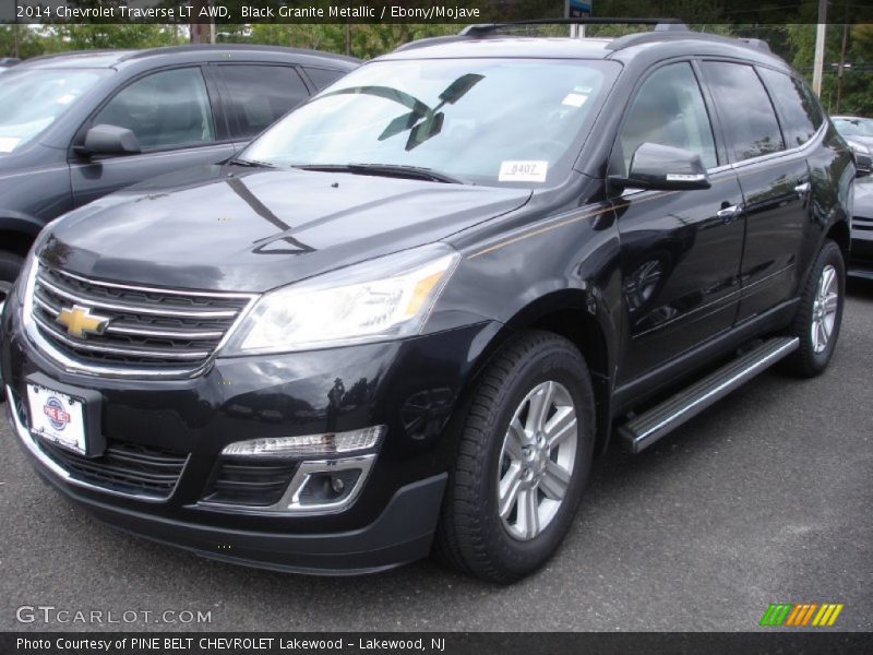 Black Granite Metallic / Ebony/Mojave 2014 Chevrolet Traverse LT AWD