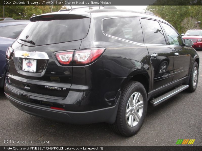Black Granite Metallic / Ebony/Mojave 2014 Chevrolet Traverse LT AWD