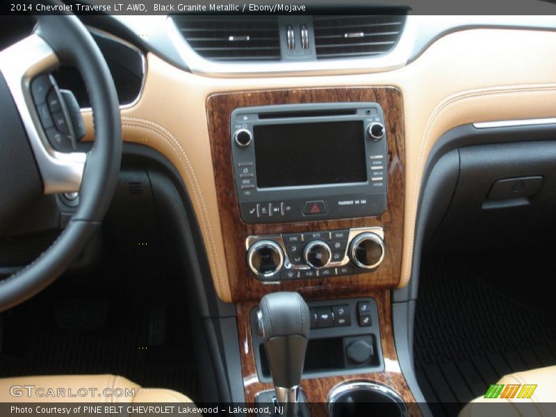 Black Granite Metallic / Ebony/Mojave 2014 Chevrolet Traverse LT AWD