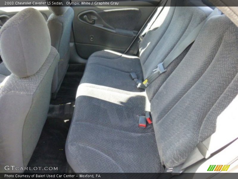 Olympic White / Graphite Gray 2003 Chevrolet Cavalier LS Sedan