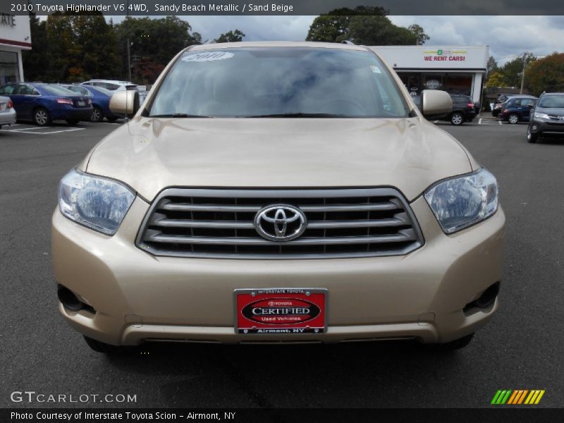 Sandy Beach Metallic / Sand Beige 2010 Toyota Highlander V6 4WD