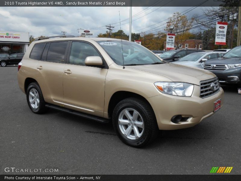 Sandy Beach Metallic / Sand Beige 2010 Toyota Highlander V6 4WD