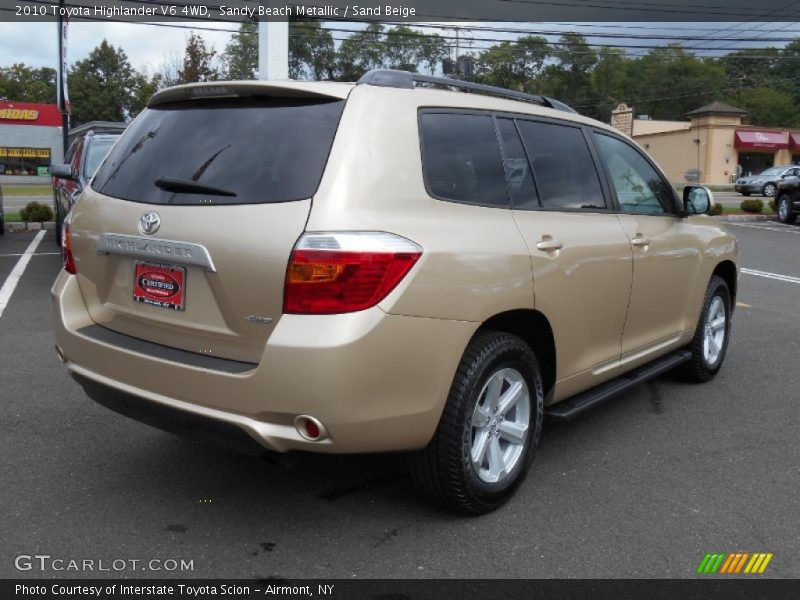 Sandy Beach Metallic / Sand Beige 2010 Toyota Highlander V6 4WD