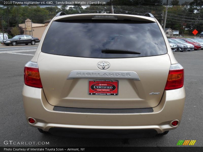 Sandy Beach Metallic / Sand Beige 2010 Toyota Highlander V6 4WD