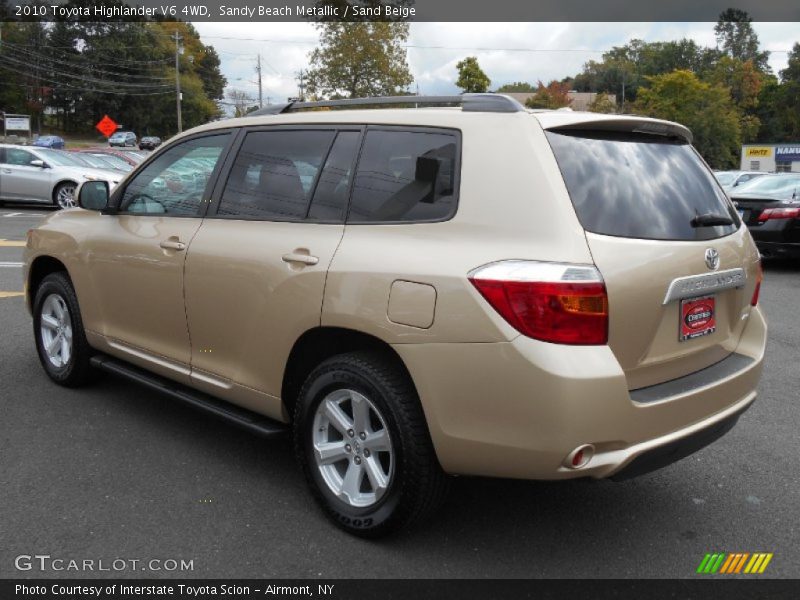 Sandy Beach Metallic / Sand Beige 2010 Toyota Highlander V6 4WD