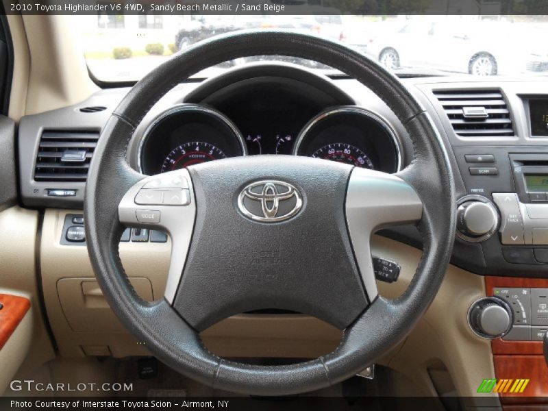 Sandy Beach Metallic / Sand Beige 2010 Toyota Highlander V6 4WD