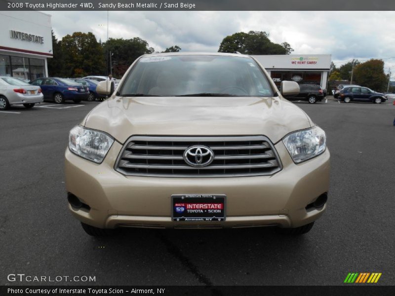 Sandy Beach Metallic / Sand Beige 2008 Toyota Highlander 4WD