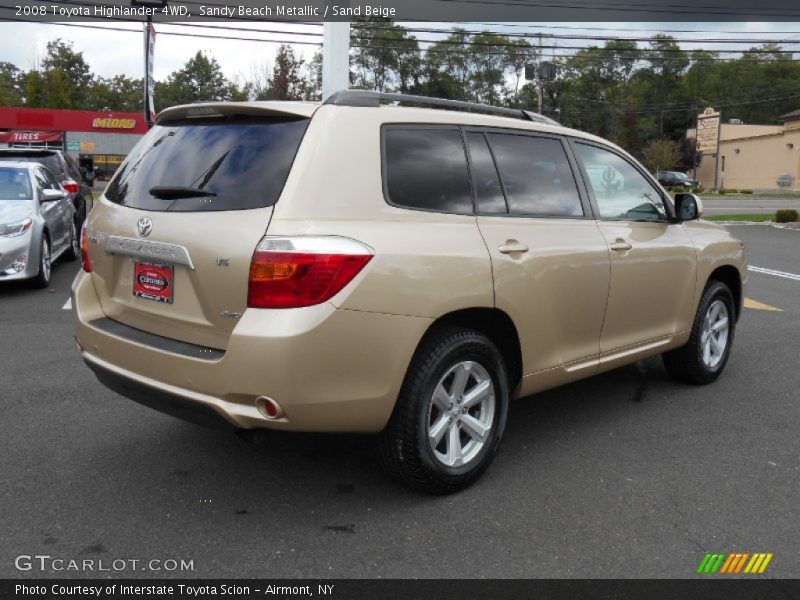 Sandy Beach Metallic / Sand Beige 2008 Toyota Highlander 4WD