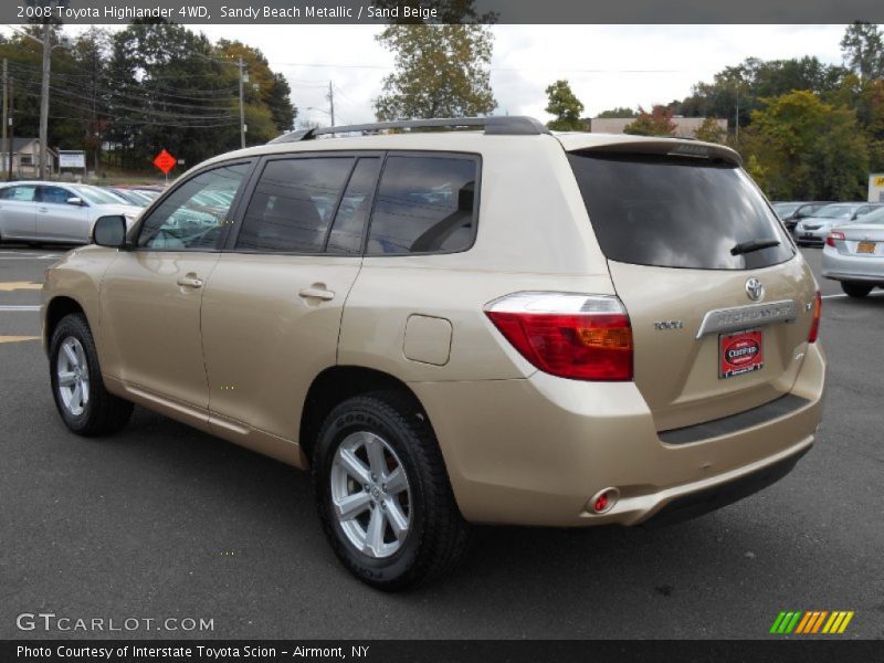 Sandy Beach Metallic / Sand Beige 2008 Toyota Highlander 4WD