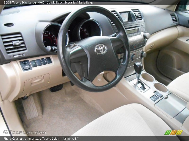 Sandy Beach Metallic / Sand Beige 2008 Toyota Highlander 4WD
