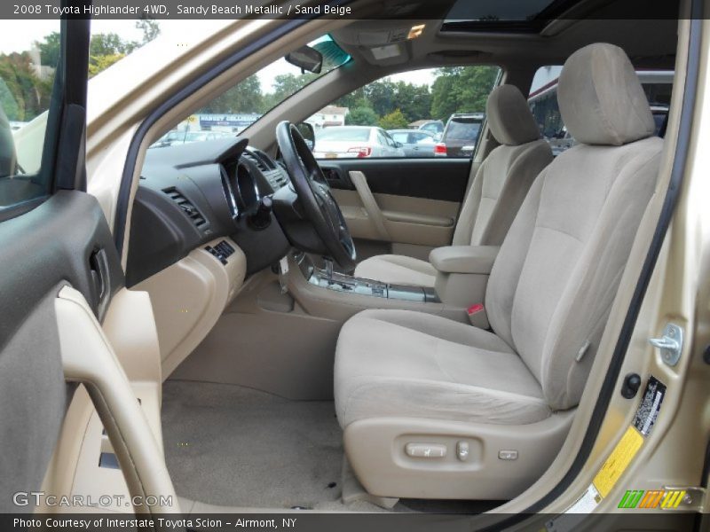 Sandy Beach Metallic / Sand Beige 2008 Toyota Highlander 4WD