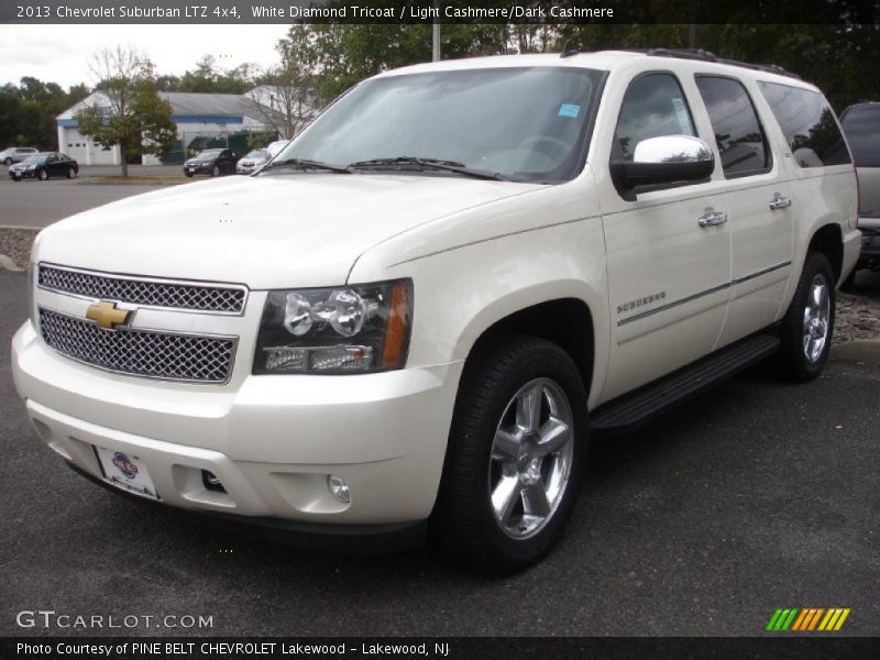 White Diamond Tricoat / Light Cashmere/Dark Cashmere 2013 Chevrolet Suburban LTZ 4x4