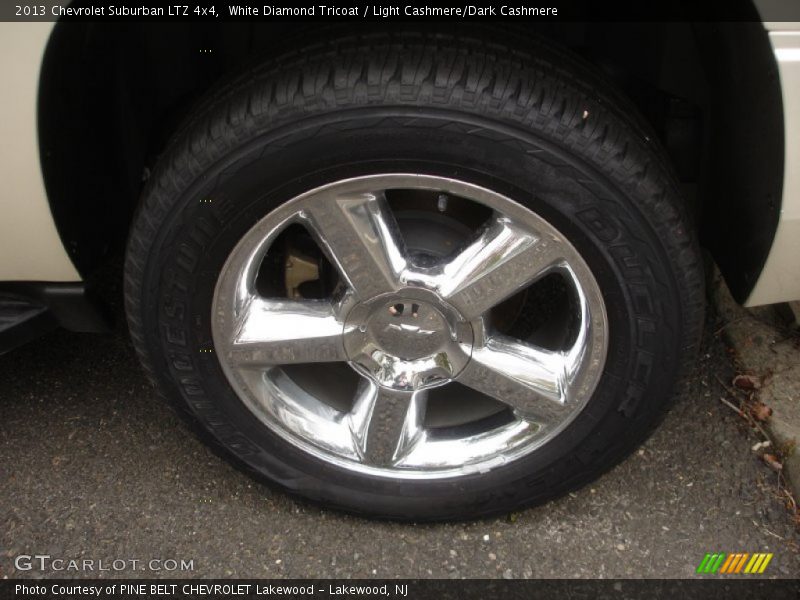 White Diamond Tricoat / Light Cashmere/Dark Cashmere 2013 Chevrolet Suburban LTZ 4x4