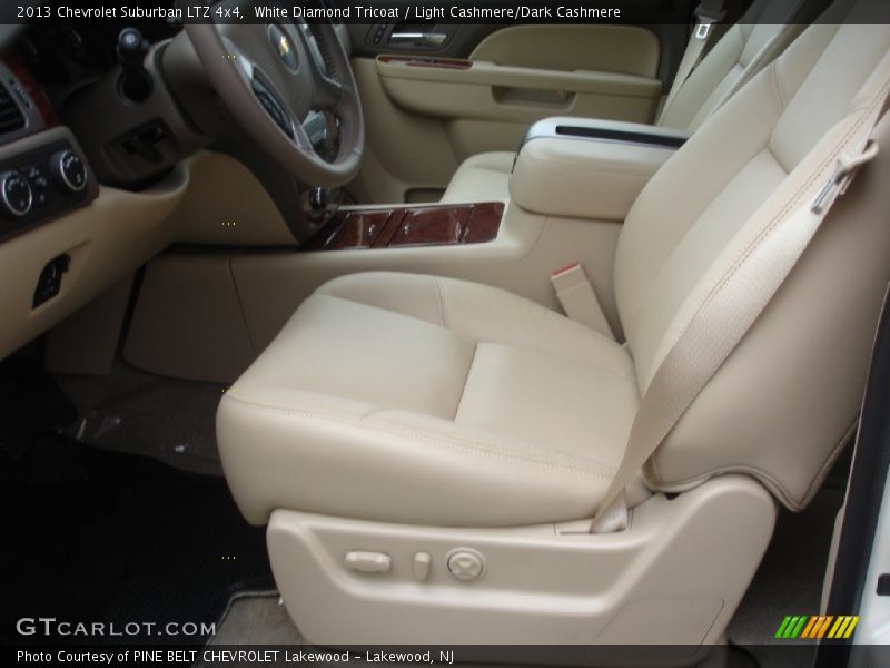 White Diamond Tricoat / Light Cashmere/Dark Cashmere 2013 Chevrolet Suburban LTZ 4x4