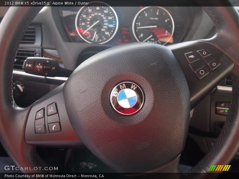 Alpine White / Oyster 2012 BMW X5 xDrive35d