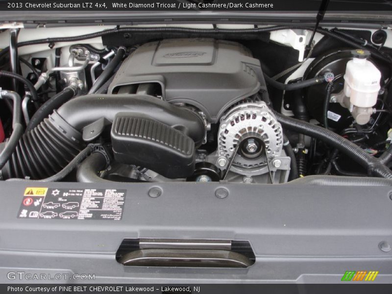 White Diamond Tricoat / Light Cashmere/Dark Cashmere 2013 Chevrolet Suburban LTZ 4x4