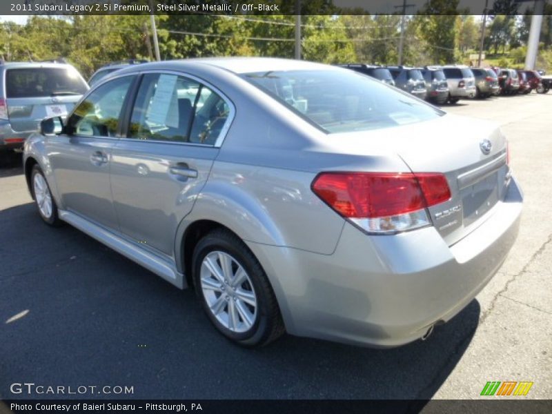 Steel Silver Metallic / Off-Black 2011 Subaru Legacy 2.5i Premium