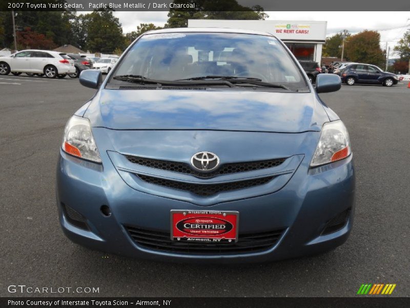 Pacific Blue Metallic / Dark Charcoal 2007 Toyota Yaris Sedan