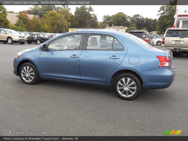 Pacific Blue Metallic / Dark Charcoal 2007 Toyota Yaris Sedan